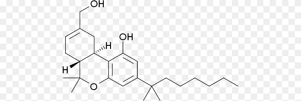 The Chemical Structure Of Hu 210 Delta 8 Tetrahydrocannabinolic Acid, Diagram Free Png Download