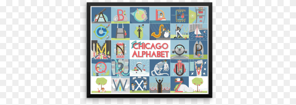 The Chicago Alphabet Surfing, Art, Collage, Person, Electronics Png Image