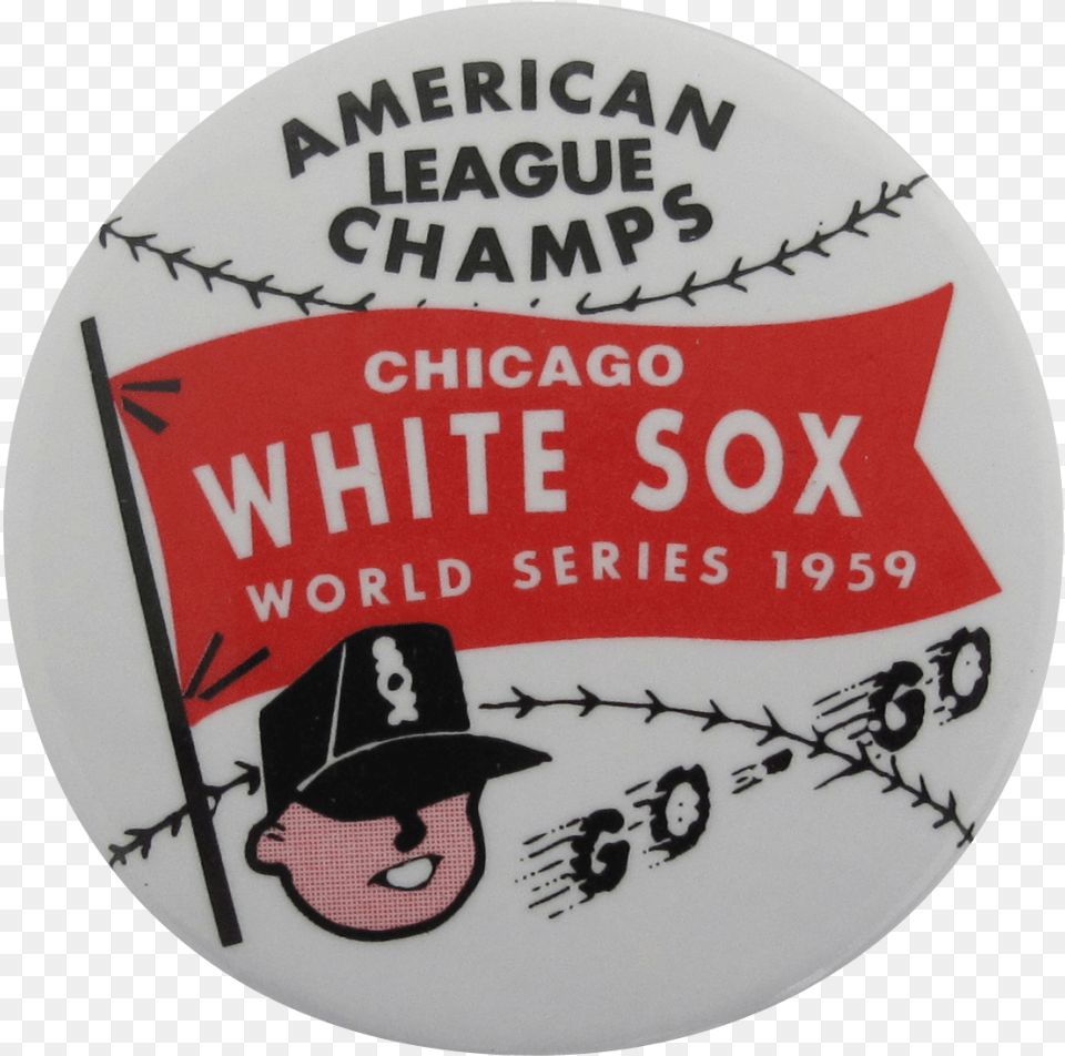 The Chicago White Sox And Pennant Of 1959 Cartoon, Badge, Logo, Symbol, Baby Png Image