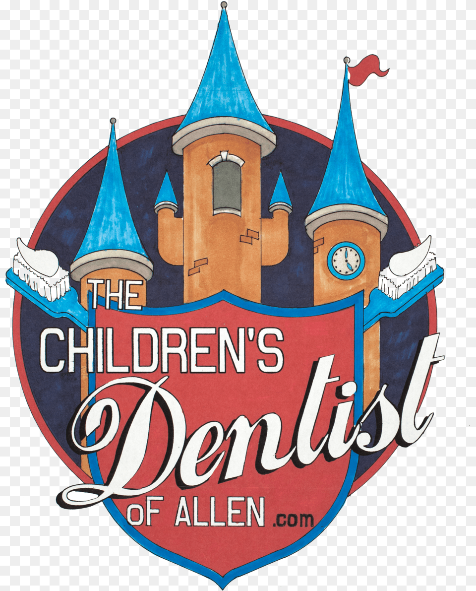 The Childrenu0027s Dentist Of Allen Children, Logo, Architecture, Building, Spire Free Png Download