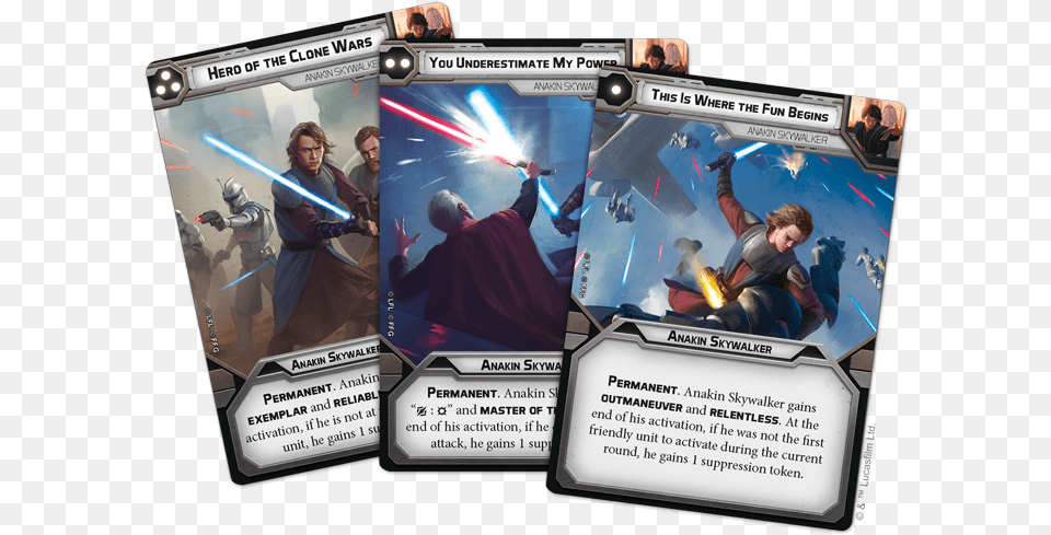 The Chosen One Star Wars Legion Anakin Cards, Comics, Publication, Book, Person Png