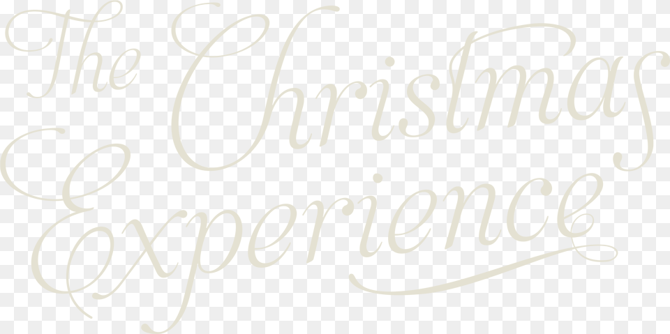 The Christmas Experience Calligraphy, Handwriting, Text Free Png Download