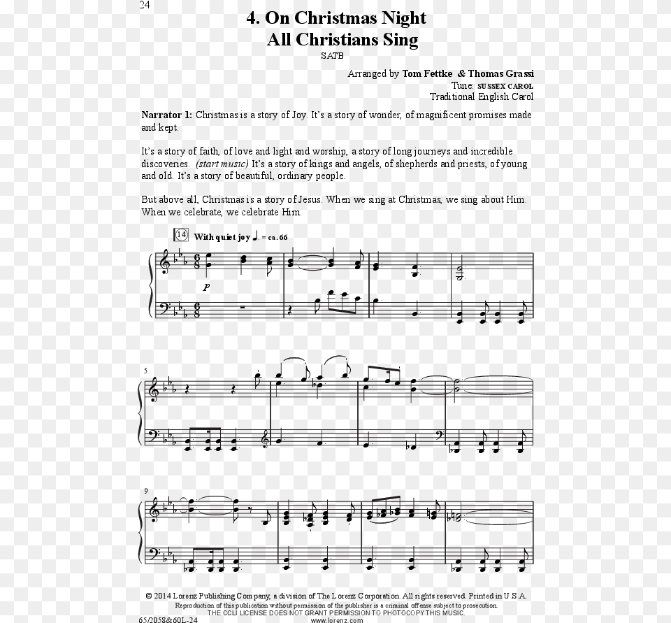 The Christmas Story Thumbnail Sheet Music Free Transparent Png