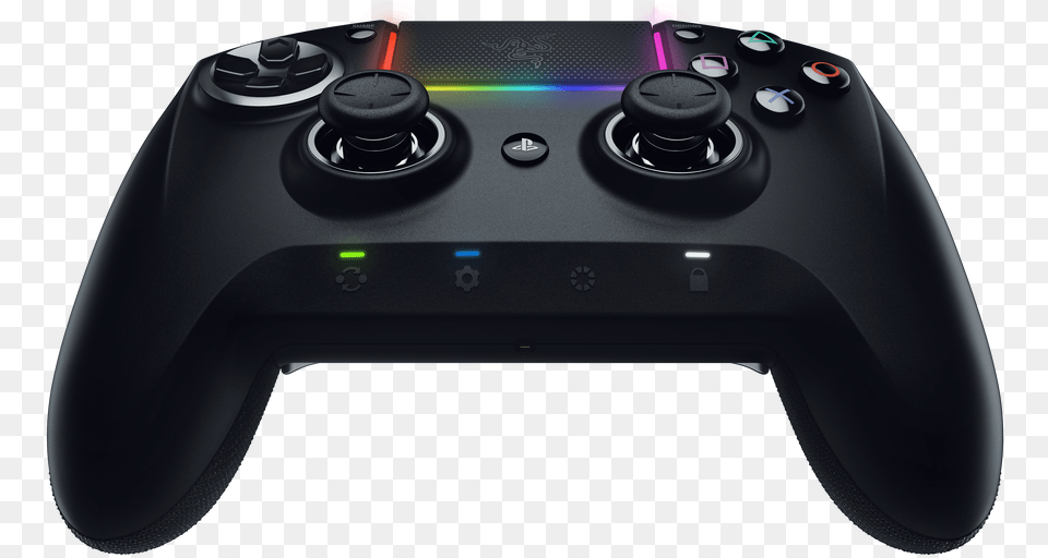 The Chroma Lighting Syncs Up With The Rumble Of Your Razer Raiju Ultimate Ps4 Controller, Electronics, Joystick, Computer Hardware, Hardware Png