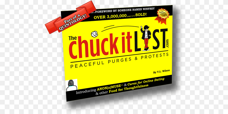 The Chuck It List Graphic Design, Advertisement, Person Png Image