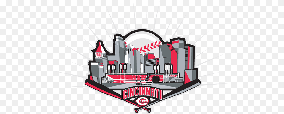 The Cincinnati Reds Cincinnati Reds Logo Grapphic, Bulldozer, Machine, Symbol Free Png