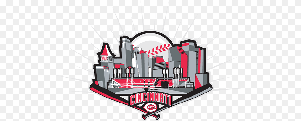 The Cincinnati Reds Supplemental Branding Brand Identity Tvs Sport, Bulldozer, Machine Free Transparent Png
