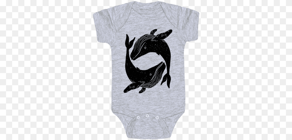 The Circle Of Whales Baby Onesy Boxing Baby Onesie, Clothing, T-shirt, Animal, Bird Free Png