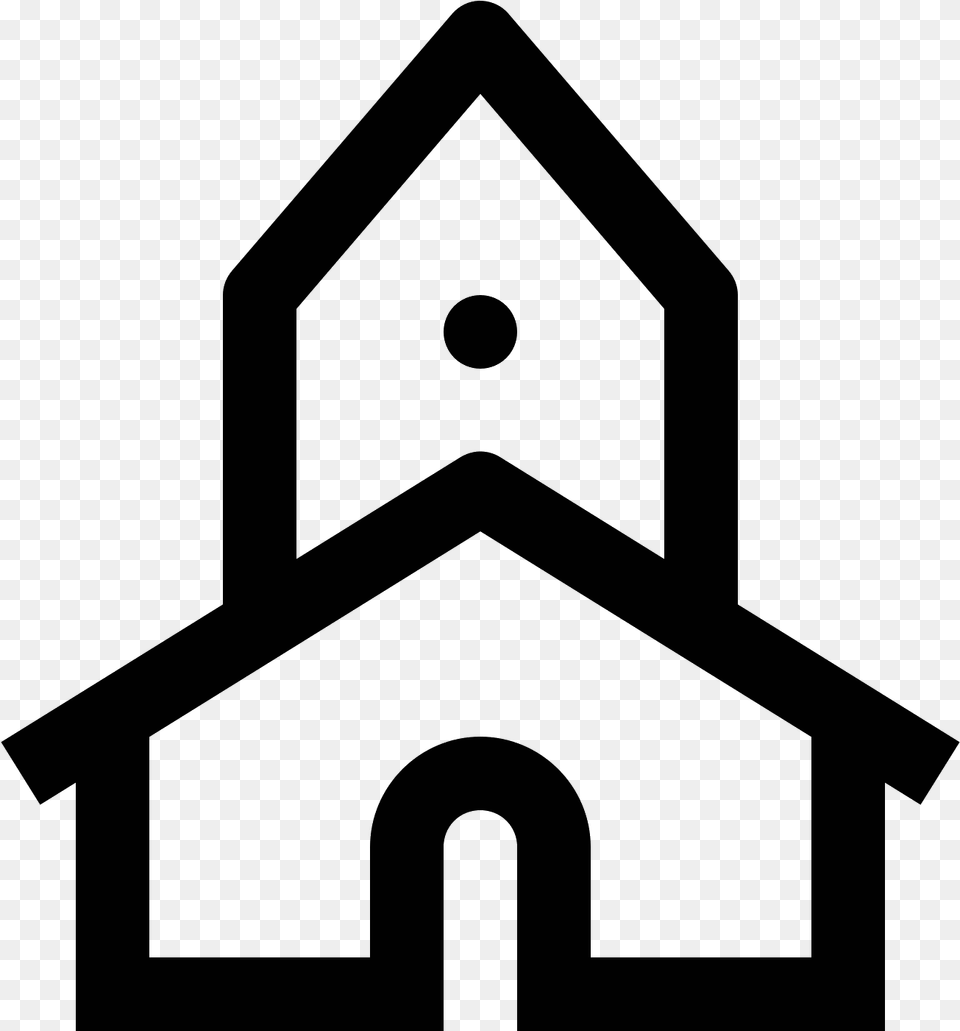 The City Church Is A Building With A Steeple On Top, Gray Free Transparent Png