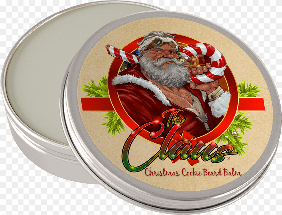 The Claus A Christmas Cookie Beard Balm Santa Claus, Face, Head, Person, Adult Free Transparent Png