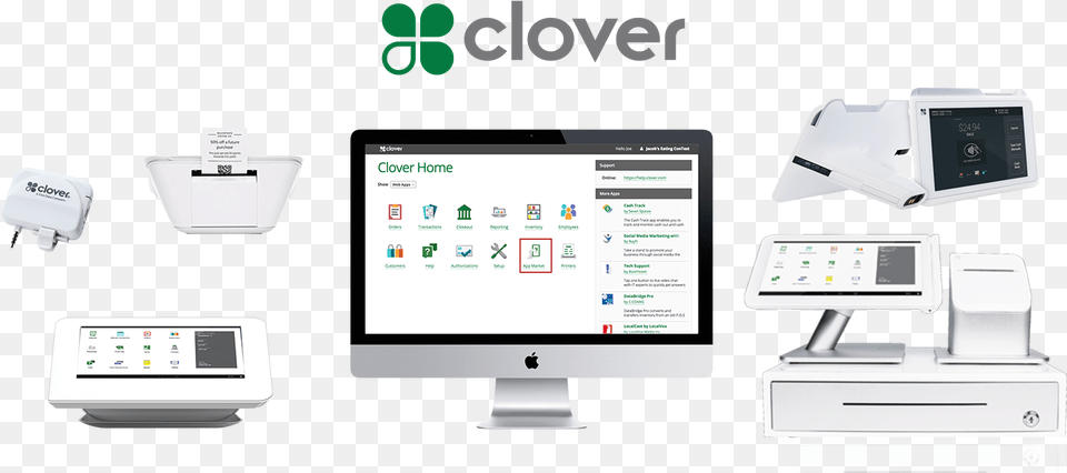 The Clover Pos System Family Clover Pos Family, Computer Hardware, Electronics, Hardware, Monitor Png Image