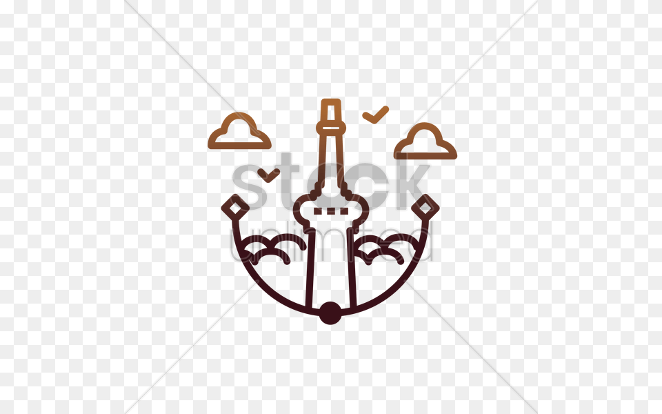 The Cn Tower Vector Image Cn Tower, Chandelier, Lamp, Text, Symbol Free Png Download