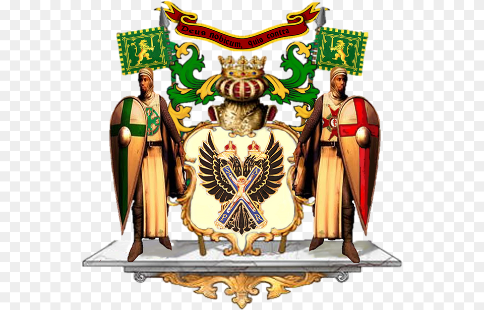 The Coat Of Arms For The Order Of St Andrew The First Illustration, Adult, Male, Man, Person Png Image