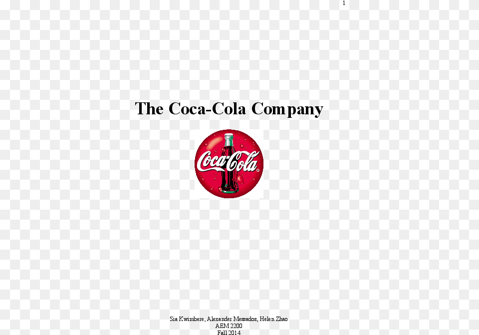 The Coca Coca Cola, Beverage, Coke, Soda Png Image