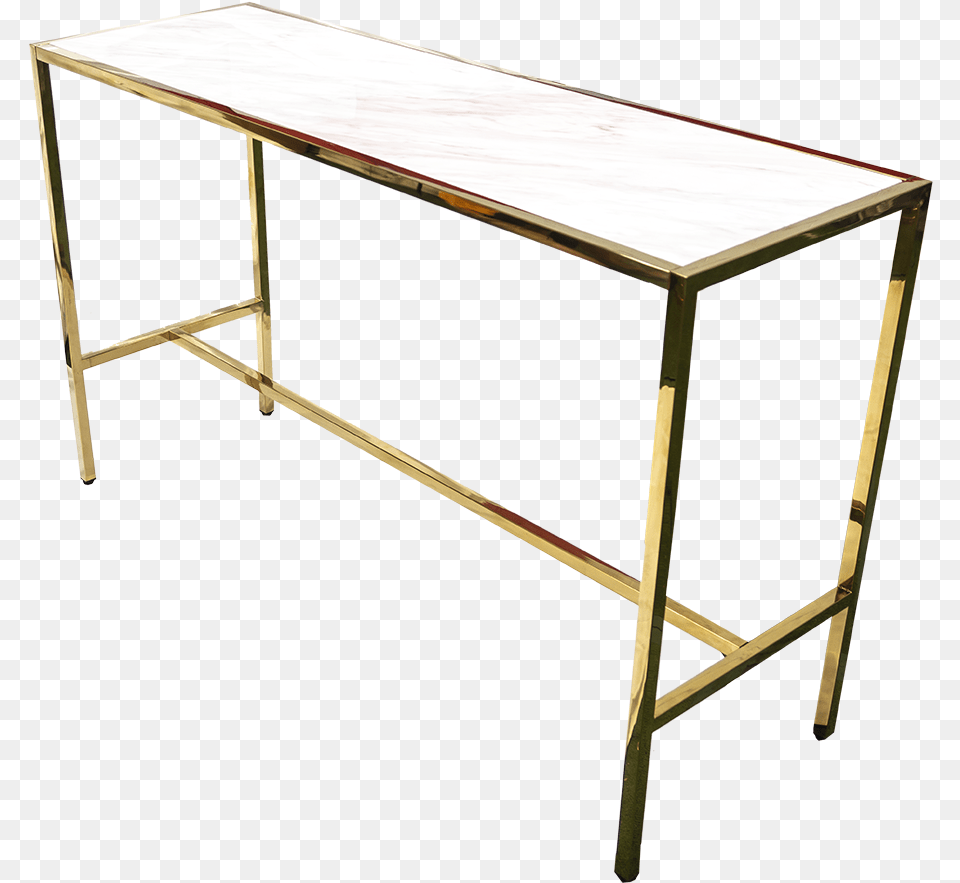 The Cocktail Table Rectangle Gold With Marble Top, Coffee Table, Desk, Furniture, Dining Table Png