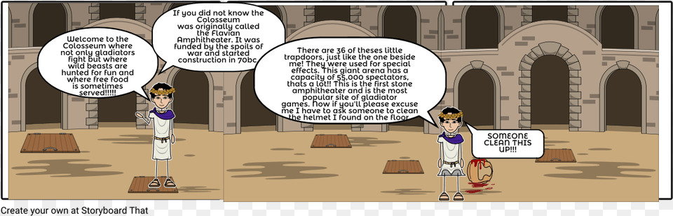 The Colesseum Cartoon, Book, Comics, Publication, Person Free Png Download