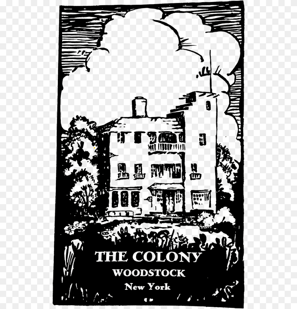 The Colony Live Music Venue Bar Woodstock New York Illustration, Advertisement, Poster, Blackboard Png