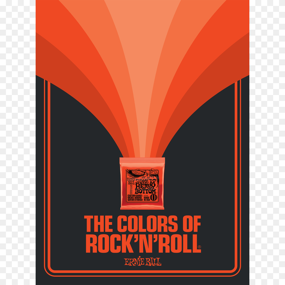 The Colors Of Rocknroll Ernie Ball, Advertisement, Poster, Text, Can Free Png Download