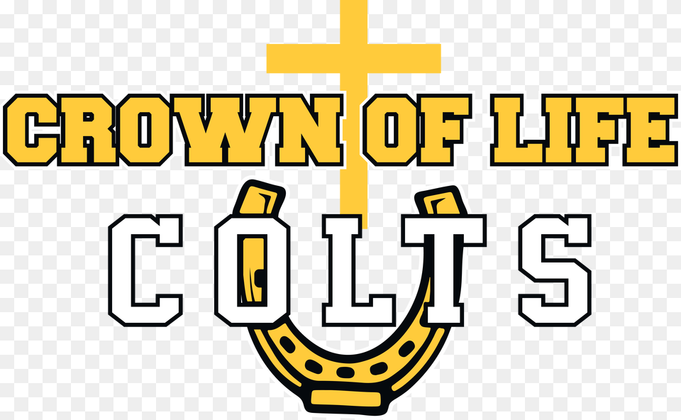 The Colts Love In Christ For 40 Years Cross, Scoreboard, Horseshoe Png Image