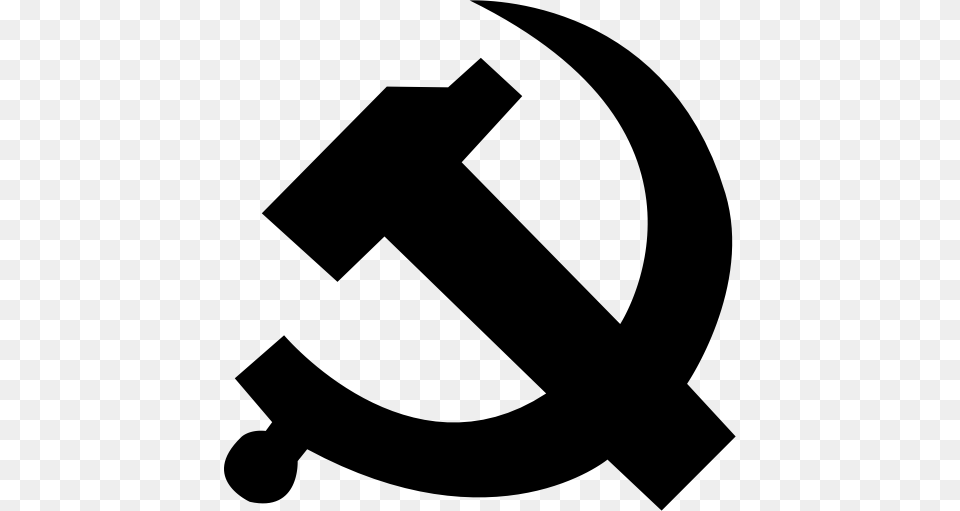The Communist Party Communist Dictatorship Icon With, Gray Free Transparent Png