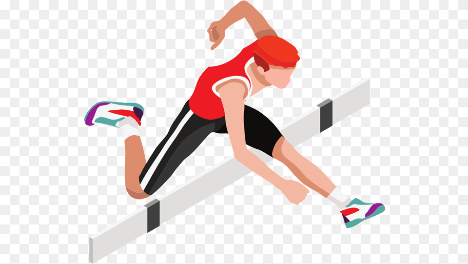 The Complete Course 100 Metres Hurdles, Person, Hurdle, Sport, Track And Field Free Png