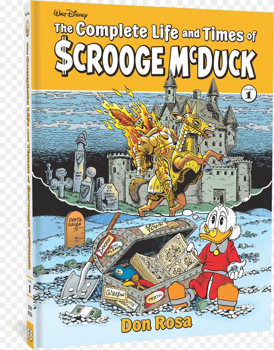 The Complete Life And Times Of Uncle Scrooge Complete Life And Times Of Scrooge Mcduck, Book, Comics, Publication, Person Free Png Download