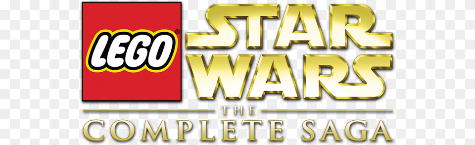 The Complete Saga Lego Star Wars Complete Saga Logo, Scoreboard, Text Png Image
