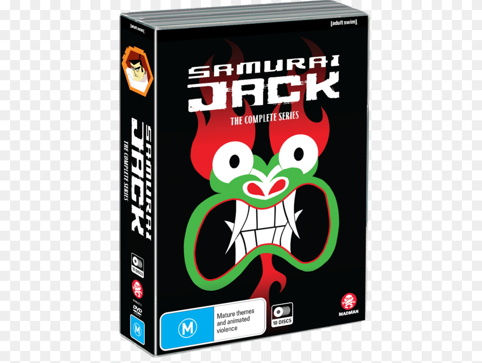 The Complete Seasons 1 5 Samurai Jack The Complete Series Box Set, Book, Publication, Face, Head Png