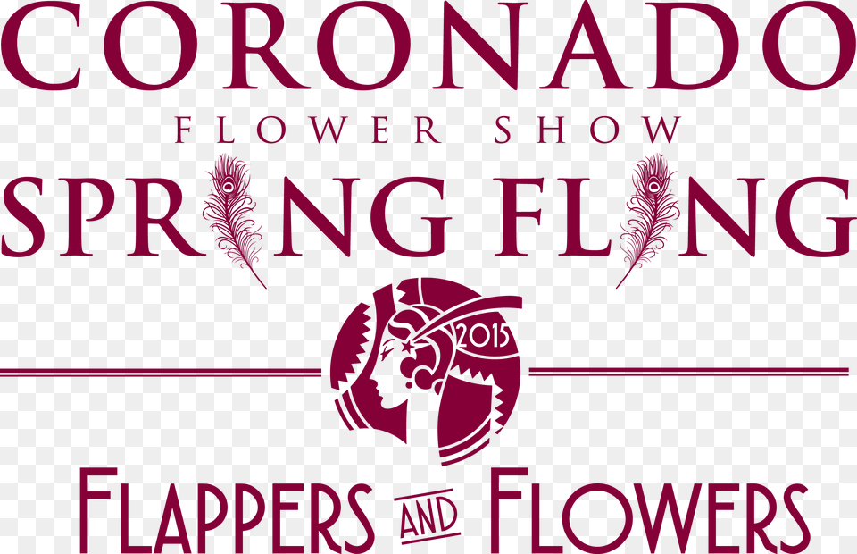 The Coronado Floral Associationquots Annual Spring Fling Art Deco Woman, Advertisement, Poster, Purple, Logo Free Transparent Png