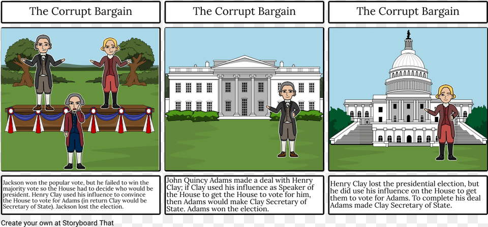 The Corrupt Bargain Storyboard Presidential Action Bill Cartoon, Architecture, Book, Building, Publication Png Image