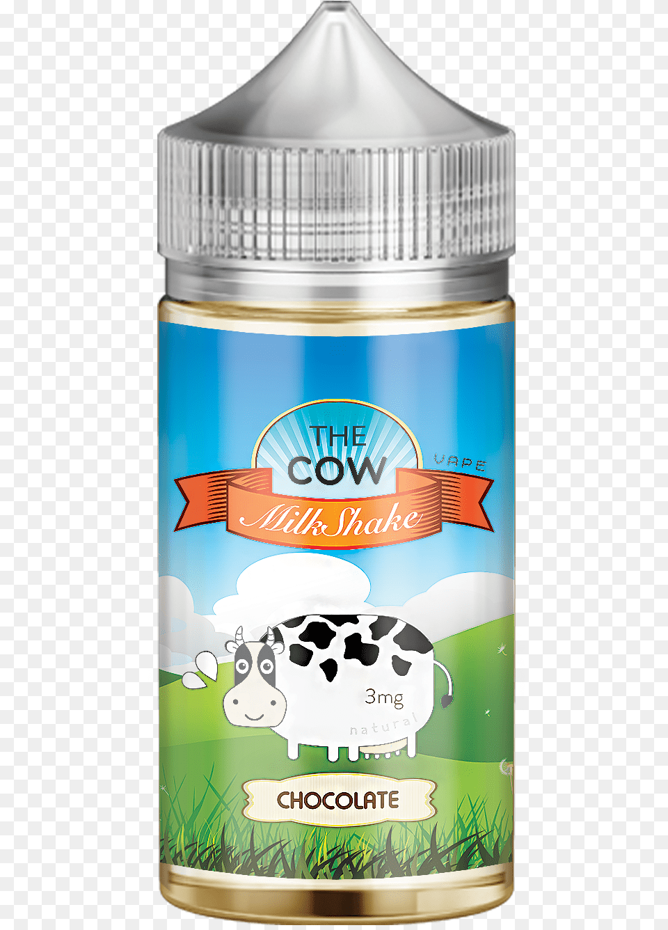 The Cow Usa Chocolate 100ml Composition Of Electronic Cigarette Aerosol, Can, Tin, Jar Free Png