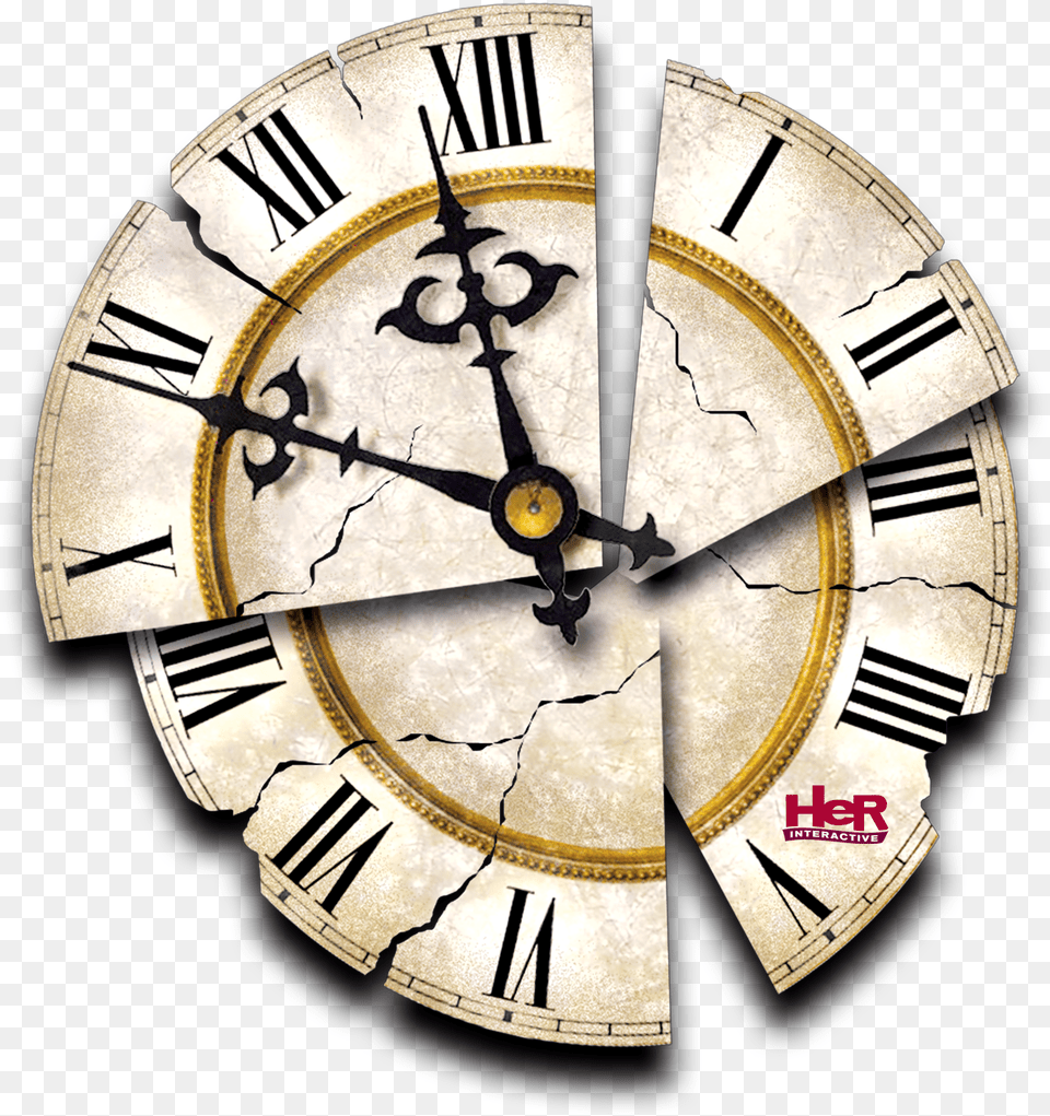The Cracked Clock Face From Nancy Drew Secret Of The Old Clock, Analog Clock, Wall Clock Free Png