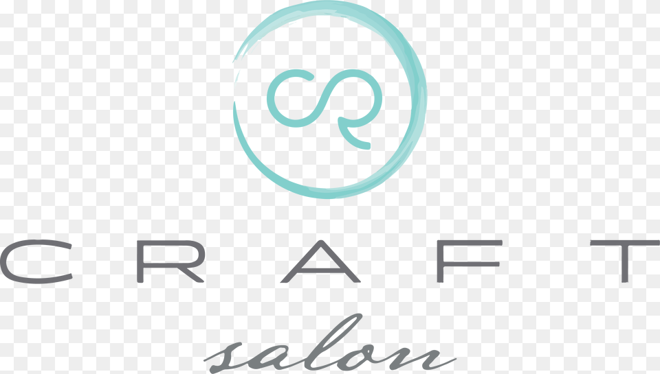 The Craft Salon Logo Featuring A Tuquoise Watercolor Circle, Text Free Transparent Png