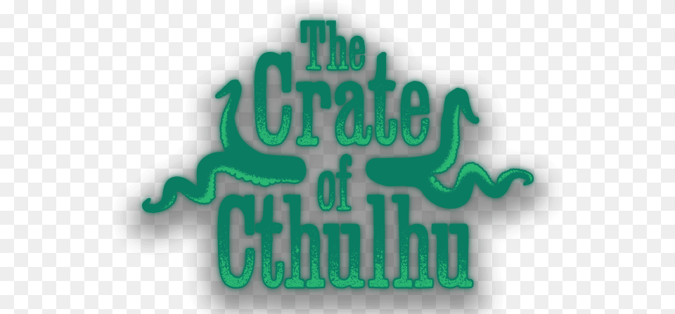 The Crate Of Cthulhu Amp Challenge Coin Graphic Design, Green, Light, Text Free Png Download
