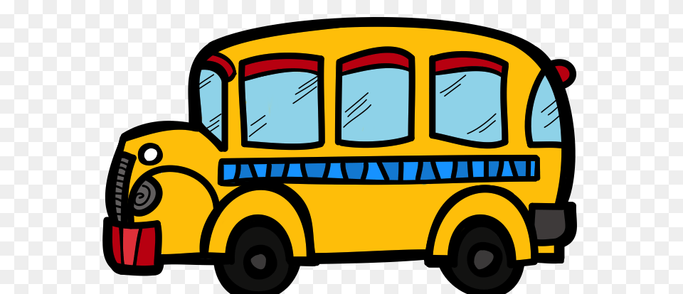 The Creative Chalkboard School Bus Clipart And Kids Bundle, School Bus, Transportation, Vehicle, Machine Free Transparent Png