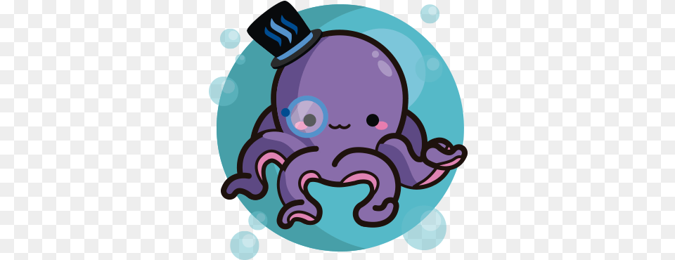 The Creative Commons Crypto Art Kawaii Octopus, Leisure Activities, Person, Sport, Swimming Png