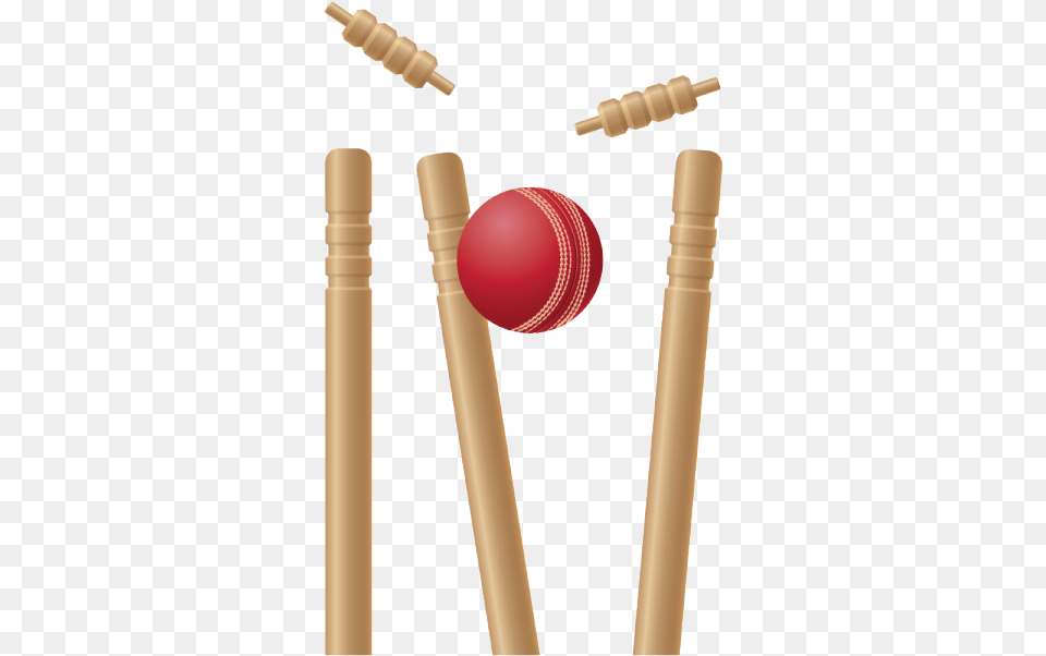 The Cricket Ball Hit The Middle Stump, Cricket Ball, Sport, Croquet Free Transparent Png