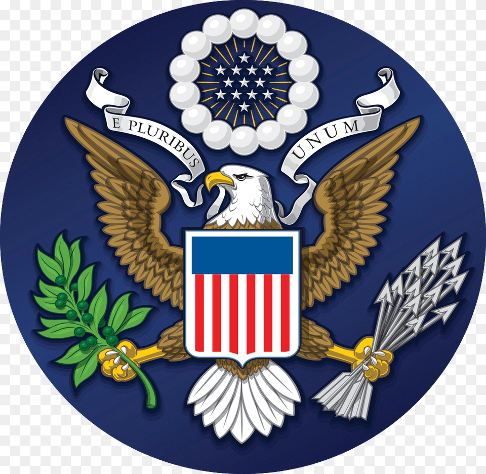 The Cross Partisan Action Network Official Great Seal Of The United States, Badge, Emblem, Logo, Symbol Png Image