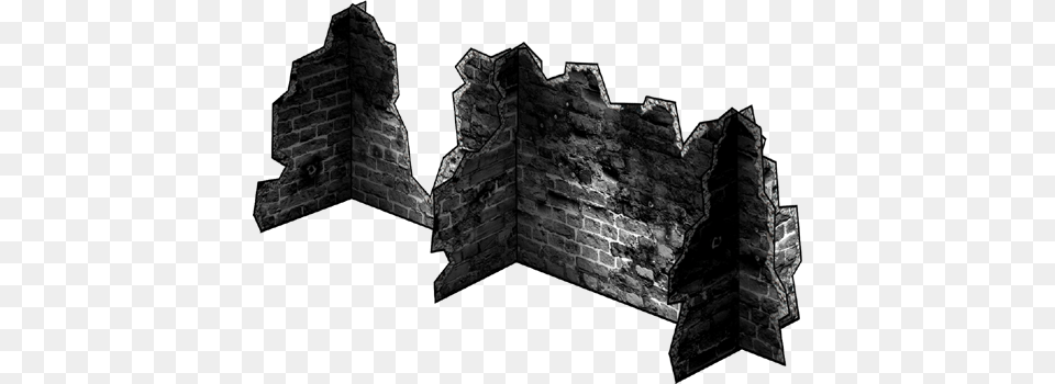 The Crosspieces Stand 2quot High And Each Wall Varies Wall Ruins, Brick, Architecture, Building, Rock Free Png Download