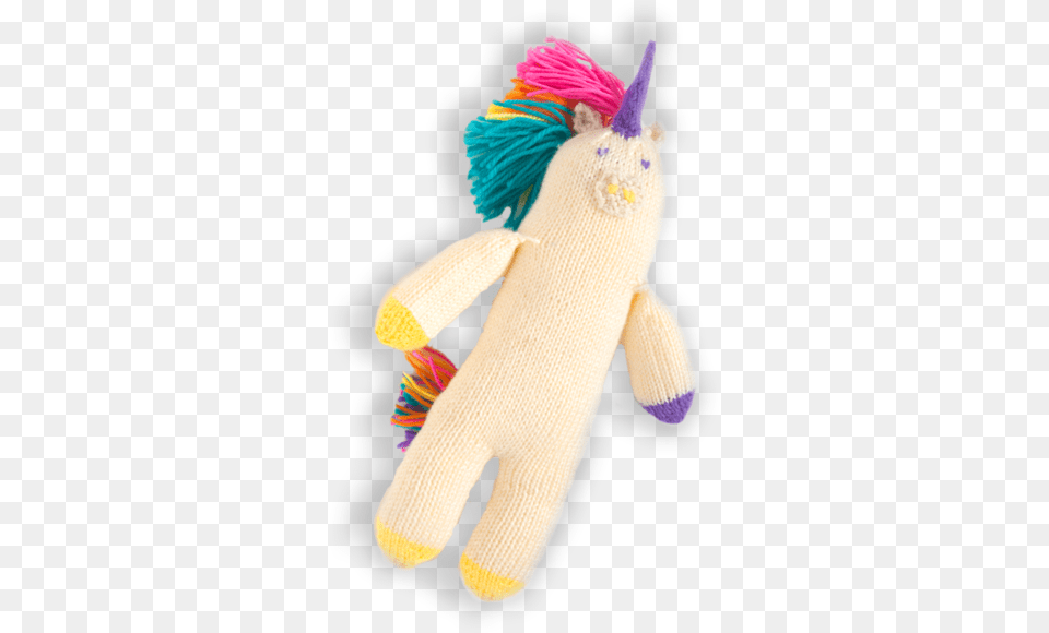 The Cuddliest Knitted Toy Unicorn Stuffed Toy, Clothing, Glove, Baby, Person Free Transparent Png