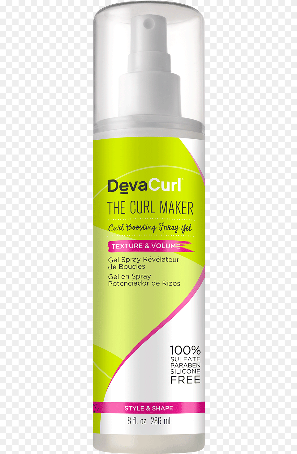 The Curl Maker Devacurl Spray Gel, Cosmetics, Bottle, Can, Tin Free Png