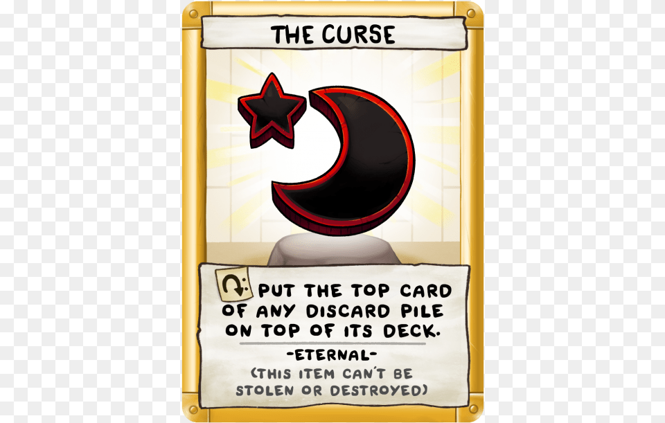 The Curse Binding Of Isaac Four Souls Loot Card, Symbol, Advertisement, Text, Poster Png