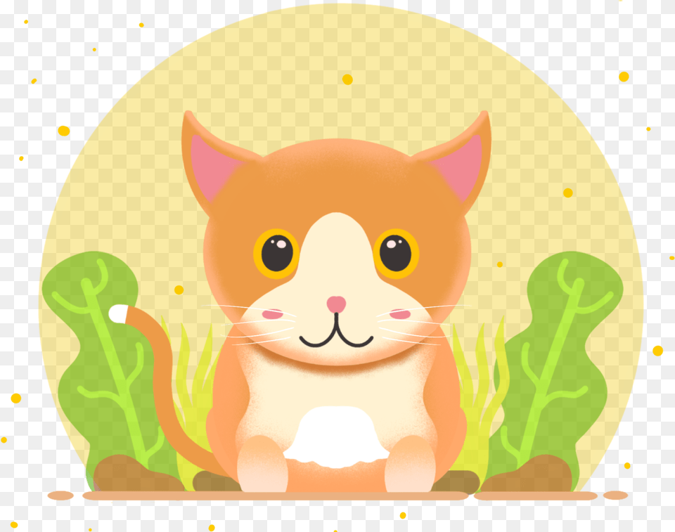 The Cute Cat By Haris Miftahudin Illustration, Baby, Person, Animal, Pet Free Png