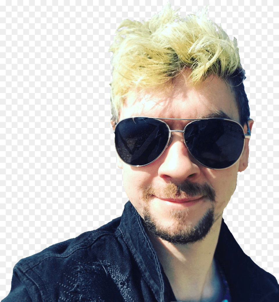 The Cutest Bean Jacksepticeye Wearing Sunglasses, Accessories, Person, Hair, Blonde Png Image