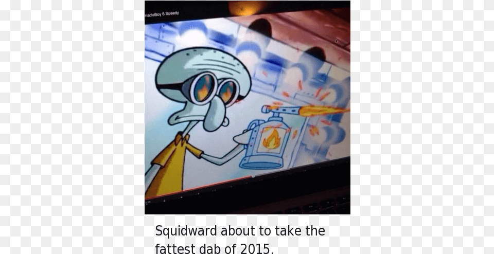 The Dab Squidward And Dab Squidward Taking A Dab, Art, Computer Hardware, Electronics, Hardware Free Png