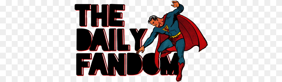 The Daily Fandom Logo Superman, Book, Publication, Adult, Female Png Image