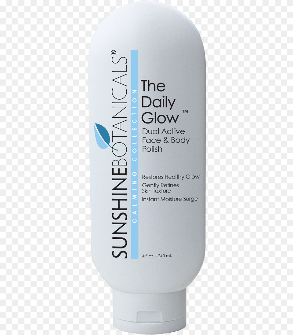 The Daily Glow Face And Body Polish And Scrub Sunscreen, Bottle, Cosmetics Free Transparent Png
