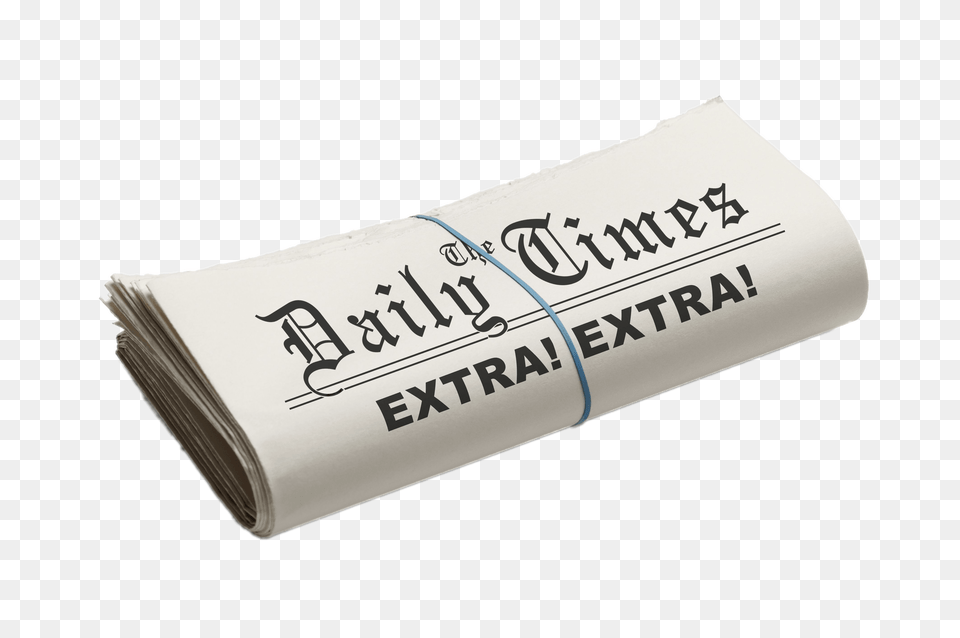 The Daily Times Folded Newspaper, Text Png Image