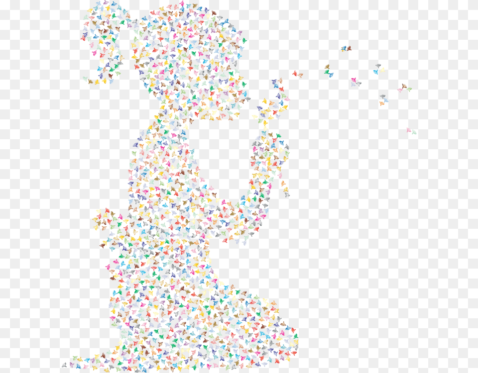 The Dandelion Girl Computer Icons Drawing Girl Confetti Transparent Background, Sprinkles, Baby, Person Png Image