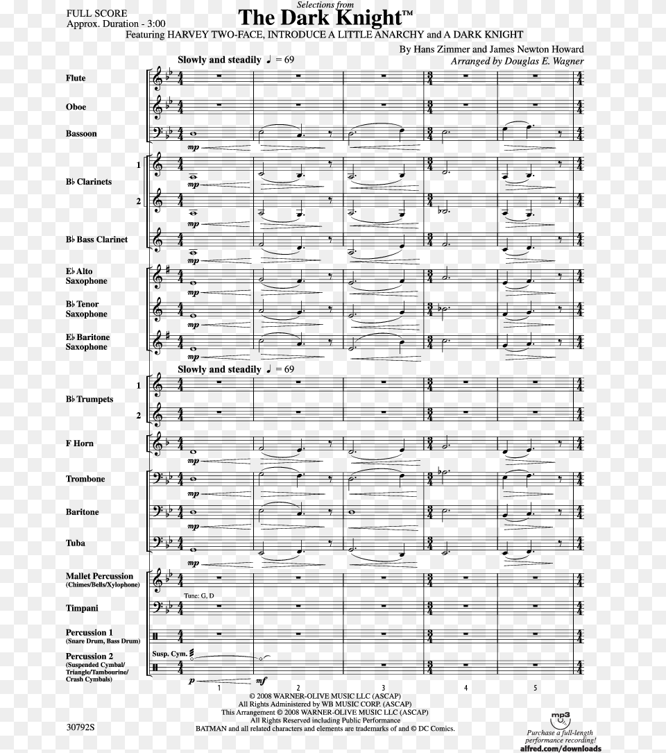 The Dark Knight Theme Music Dark Knight Sheet Music Flute Png